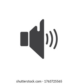 Megaphone   Volume Audio   Speaker waves vector illustration design template