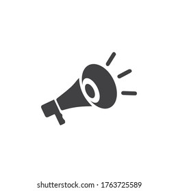 Megaphone   Volume Audio   Speaker waves vector illustration design template
