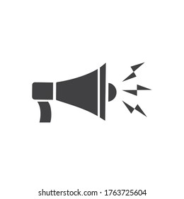 Megaphone   Volume Audio   Speaker waves vector illustration design template