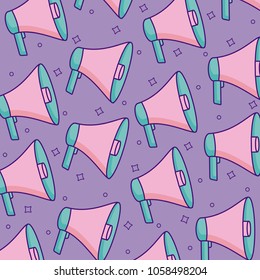 megaphones background design icon