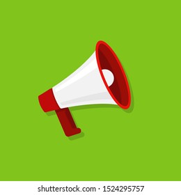 Megaphones. Flat design vector business illustration concept.