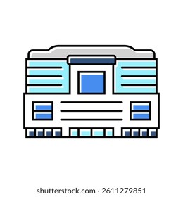 megastore shop color icon vector. megastore shop sign. isolated symbol illustration