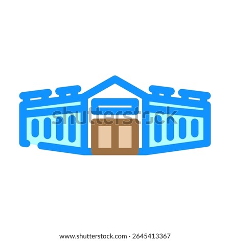 megastore shop color icon vector. megastore shop sign. isolated symbol illustration