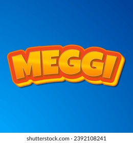 meggi 3d editable text effect