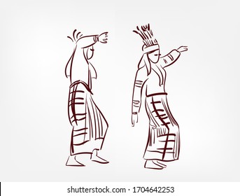 1,387 Indian dance sketch Images, Stock Photos & Vectors | Shutterstock