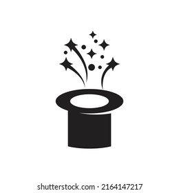 Megic hat logo vector icon  illustration design