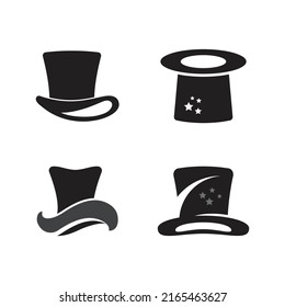 Megic hat logo vector icon  illustration design