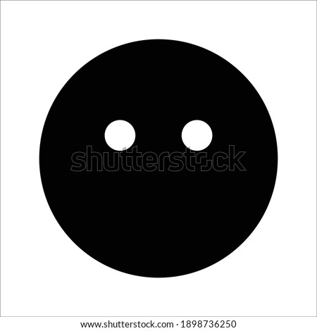 Meh blank emoticon Vector icon