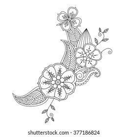 Mehendi design. Vector illustration