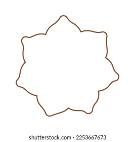 Mehendi flat icon Indian body art ornaments Decoration. Vector illustration