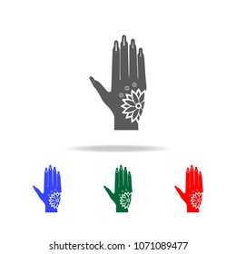 mehendi icon. Elements of Indian culture multi icons. Premium quality graphic design icon. Simple icon for websites, web design, mobile app, info graphics on white background