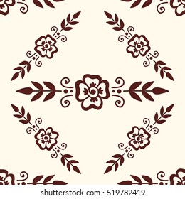Mehendi pattern illustration