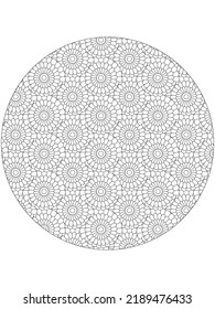 
mehndi flower decorative ornament in ethnic oriental style