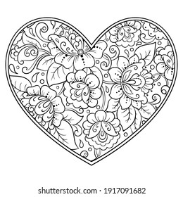 Download Heart Coloring Pages Images Stock Photos Vectors Shutterstock