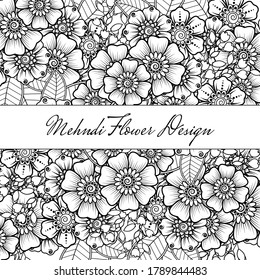 Mehndi Flower Pattern Henna Drawing Tattoo Stock Vector (Royalty Free ...