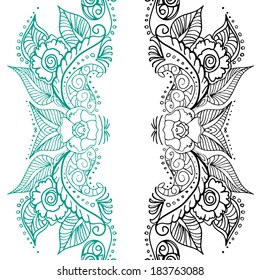 Mehndi (henna) Ornaments - Illustration