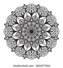 Mehndi, Indian Henna tattoo pattern or background