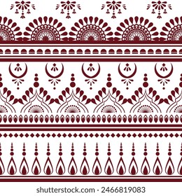 Mehndi Indian pattern. Mehndi Indian oriental pattern. Indian pattern style can be used in fabric design for clothing, textile, background, wallpaper, embroidery, floral, floral pattern