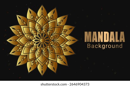 Mehndi mandala pattern for henna drawing and tattoo. Decoration in ethnic oriental, Indian style.