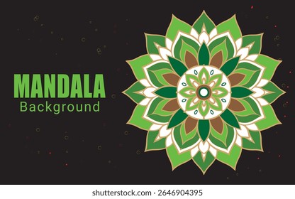 Patrón de mandala Mehndi para dibujo de henna y tatuaje. Decoración en estilo étnico oriental, indio.