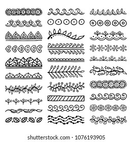 Mehndi Style Vector Dividers Set Creative Stock Vector (Royalty Free ...