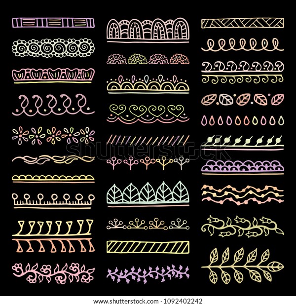 Mehndi style vector
dividers. Set of creative hand drawn borders for your blog post
decoration. Decorative lines for indian restaurant menu design.
Perfect for your
business.