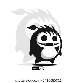 [ MEIJICRAFT ] Silhouette Monster Ghost Mascot Icon Illustration
