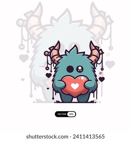 [ MEIJICRAFT ] 
Silhouette Valentine Day Of Dragon Monster Mascot Logo Icon Illustration Chinese new year 2024     