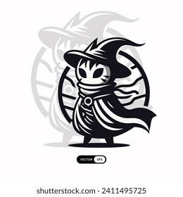 [ MEIJICRAFT ] Wizard Witch Mascot Logo Icon Illsutration.
Wizard Shadow Character. Fanatasy Shadow Character. Shiluete Chibi Character. Logo Shiluete