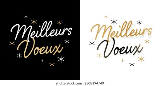 Meilleurs voeux : Best wishes in french language