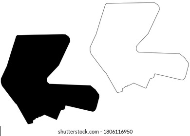 Mekelle City (Federal Democratic Republic of Ethiopia, Tigray Region) map vector illustration, scribble sketch City of Mekele map