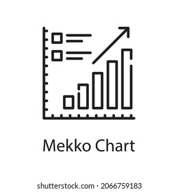 mekko chart vector outline Icon Design illustration. Web Analytics Symbol on White background EPS 10 File