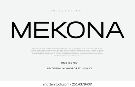 Mekona Creative playful rounded alphabet display font vector. Bold cute decorative typography style illustration