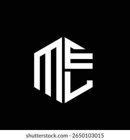 
Logótipo MEL ícone MEL monograma MEL letra minimalista Circulo plano Design de logotipo abstrato moderno único.