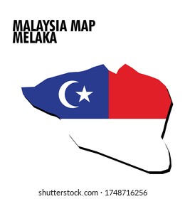 Map Of Melaka State Melaka State Map Malaysia Country Black Stock Vector (Royalty Free)  1748716256 | Shutterstock