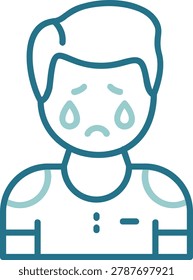 Melancholy Creative Illustration Icon Design