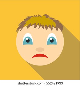 Melancholy icon. Flat illustration of melancholy vector icon for web