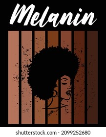 Melanin black history month t-shirt