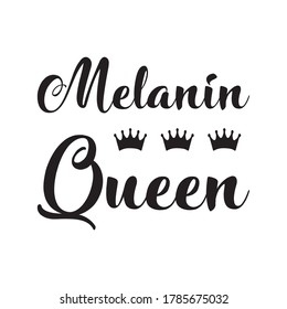  la reina melanina Vector dice. Aislamiento blanco