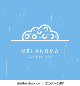 Melanoma Awareness. Skin Cancer Awareness. Trendy Flat Vector Melanoma Icon Vector Illustration