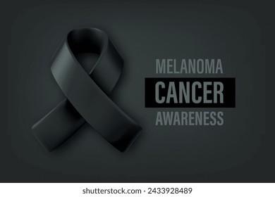 Melanoma cancer awareness campaign. 3d vector illustration