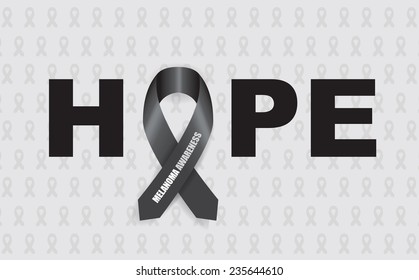 Melanoma Hope Ribbon