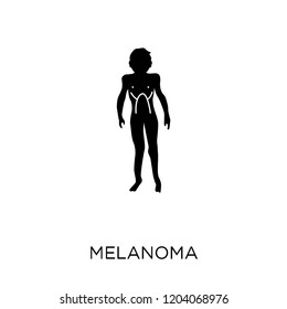 Melanoma icon. Melanoma symbol design from Diseases collection. Simple element vector illustration on white background.