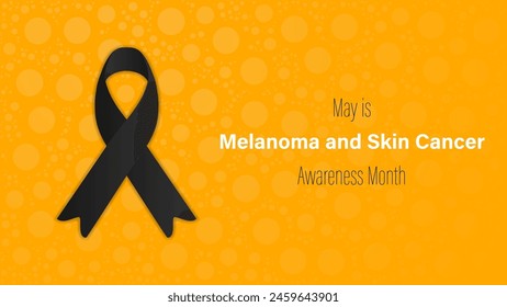 Melanoma and skin cancer awareness month, vector illustration