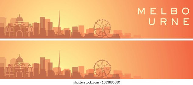 Melbourne Beautiful Skyline Scenery Banner