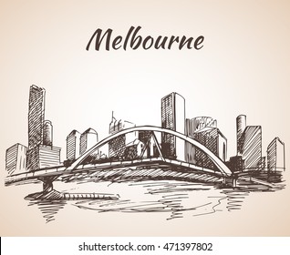 539 Melbourne city skyline vector Images, Stock Photos & Vectors ...