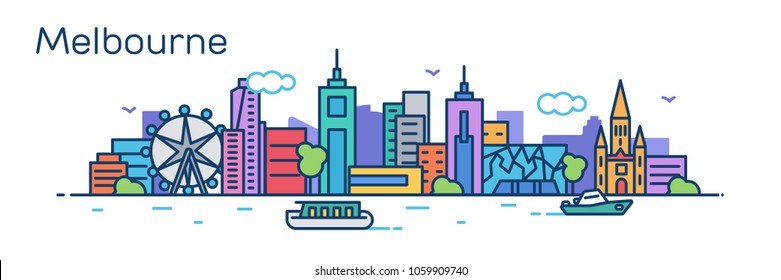 13,821 Melbourne skyline Images, Stock Photos & Vectors | Shutterstock