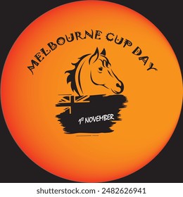 Ilustración vectorial del Día de la Copa Melbourne