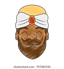 melchior king wizard head avatar character