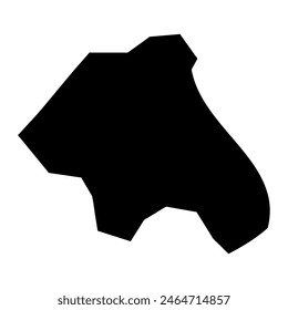 Melekeok State map, administrative division of Palau. Vector illustration.